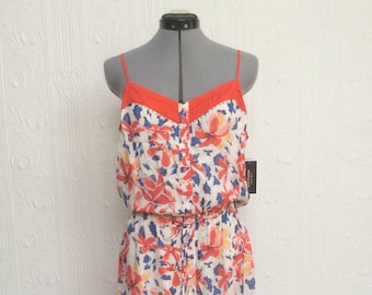 New with tags vintage Juicy Couture silk summer flower dress size 10