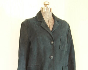 60's Blue suede jacket Small/Medium