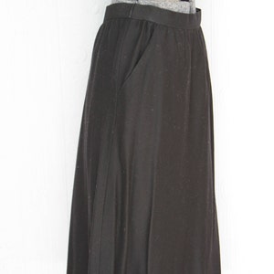 Beautiful Calvin Klein 70&#39;s black wool midi skirt size small