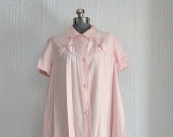 Absolutely gorgeous vintage Sak's fifth avenue pink coton 50's nightgown