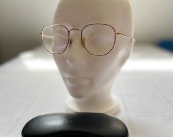 Previously loved - Ray ban Hexagonal Eyeglasses Reading glasses in Gold size M - current