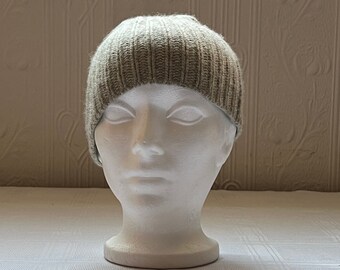 Vintage Club Monaco 100% cashmere winter hat beanie - Grey