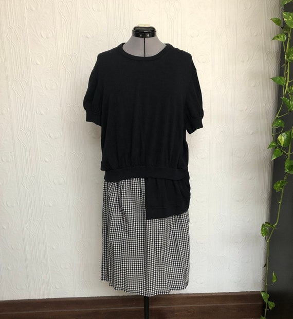 Marc by Marc Jacobs Deconstructed Dress in Navy and White Gingham - Size  Large, or Size 10 - Etsy