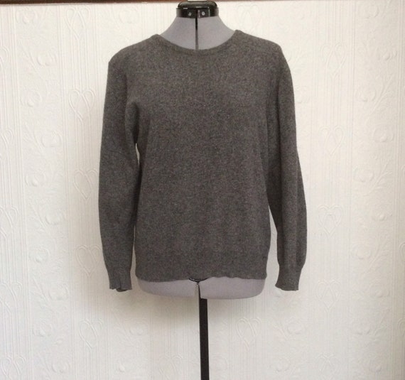 Vintage Pringle Sweater Made for Harrods Grey Wool Etsy