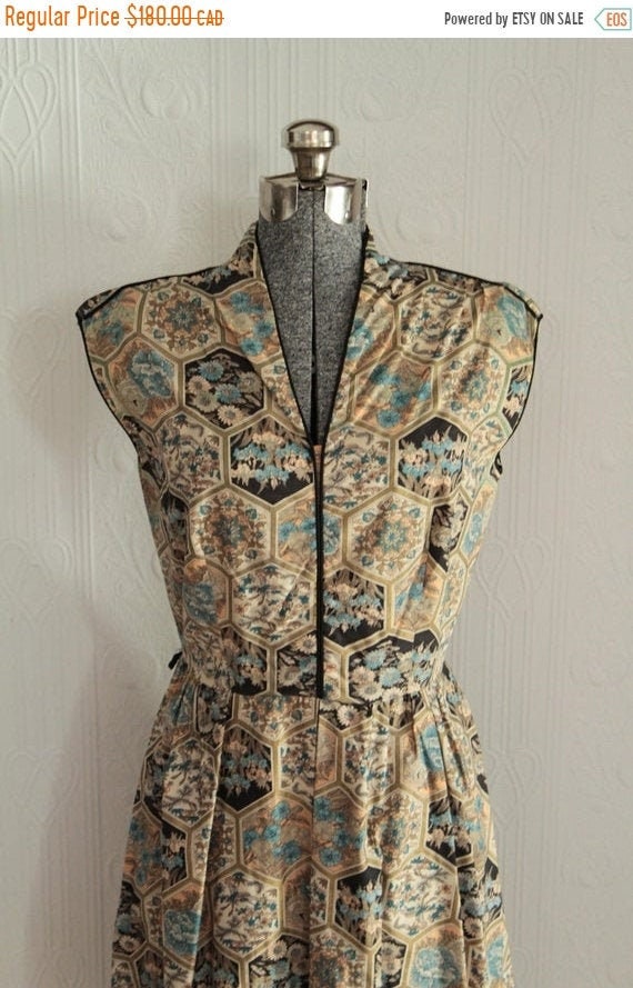 Fall sale - 40's or 50's Liberty fabric summer dre