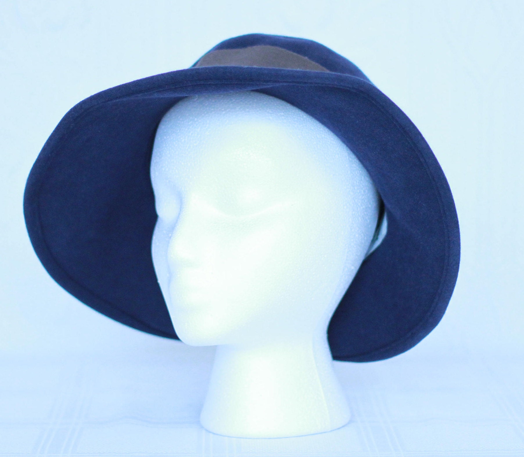 Navy Blue Frank Olive Designer Hat Frank Olive for Neiman-marcus 60 main image 4