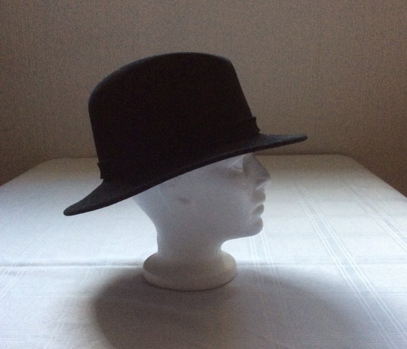 J Crew Black Felt Hat New Never Worn Bailey of Hollywood for J. Crew Black Felt  main image 3