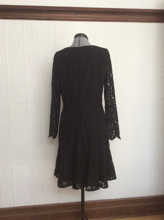 J. Crew black lace dress, like new, size 10 Tall - image 3
