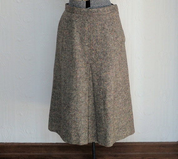 70's Aquascutum tweed skirt - image 1