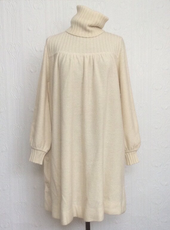 cream cashmere sweater dress SA SU PHI