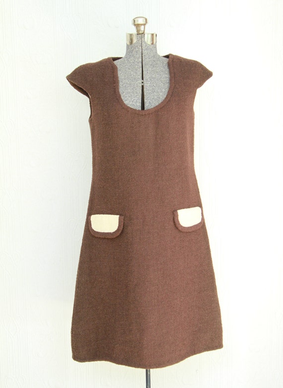 60's 70's 1969 BH Wragge wool dress medium/large