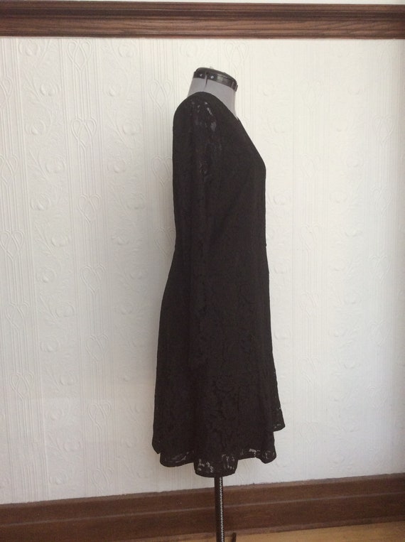 J. Crew black lace dress, like new, size 10 Tall - image 2