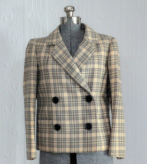 60'S tartan Nan Duskin jacket small/medium