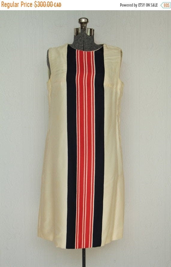 Fall sale - 1970 B.H. Wragge silk racer stripes dr