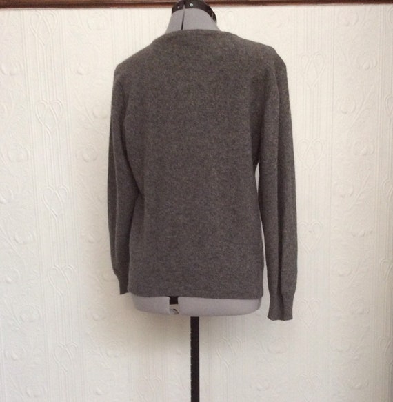Vintage Pringle sweater, made for Harrods, grey w… - image 3