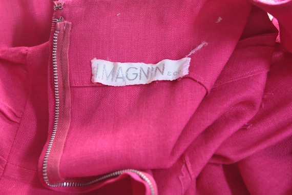 Beautiful pink early 60's I Magnin linen dress - image 4