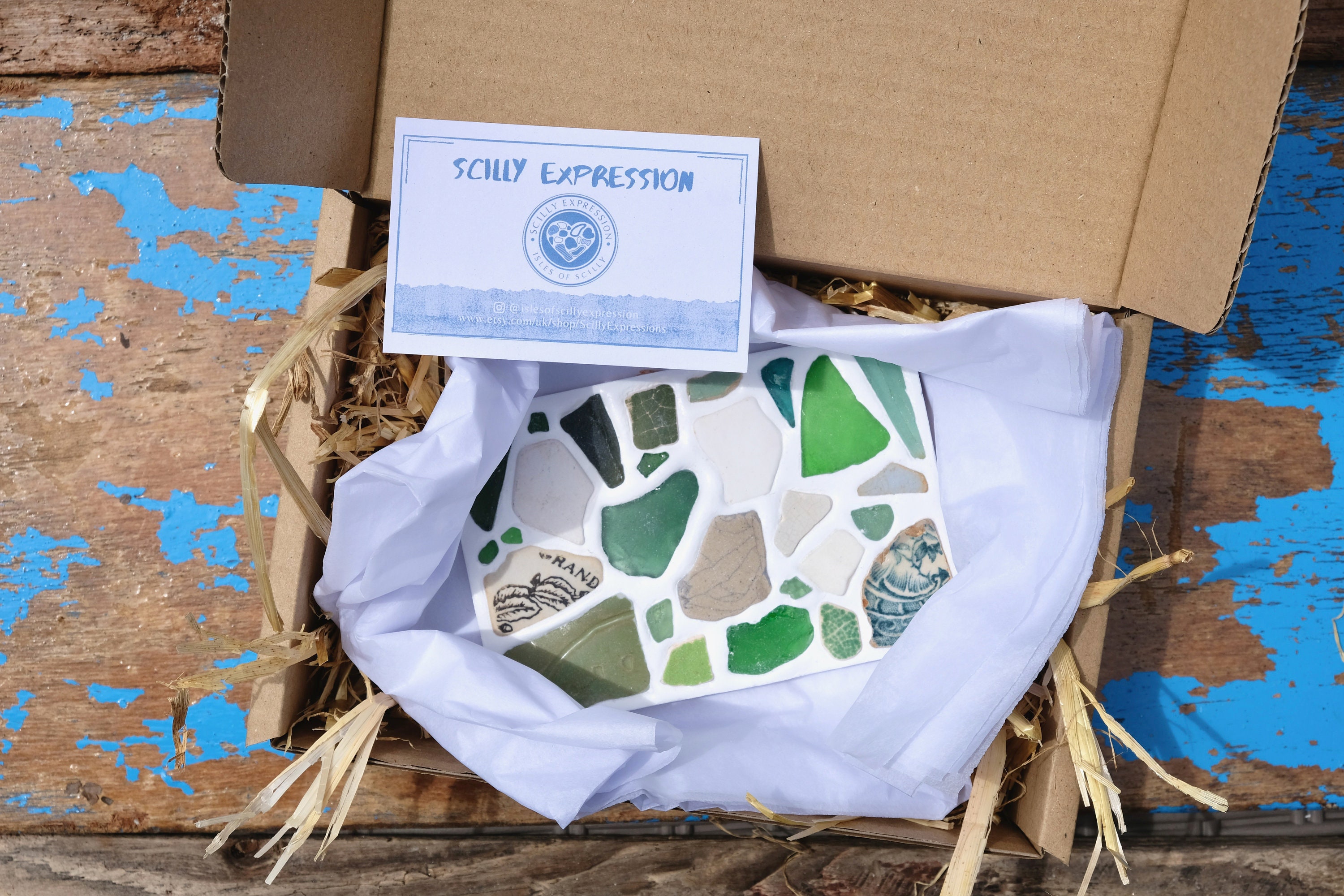 Large Square 'isles of Scilly Sea Glass' Soap Dish Etsy UK