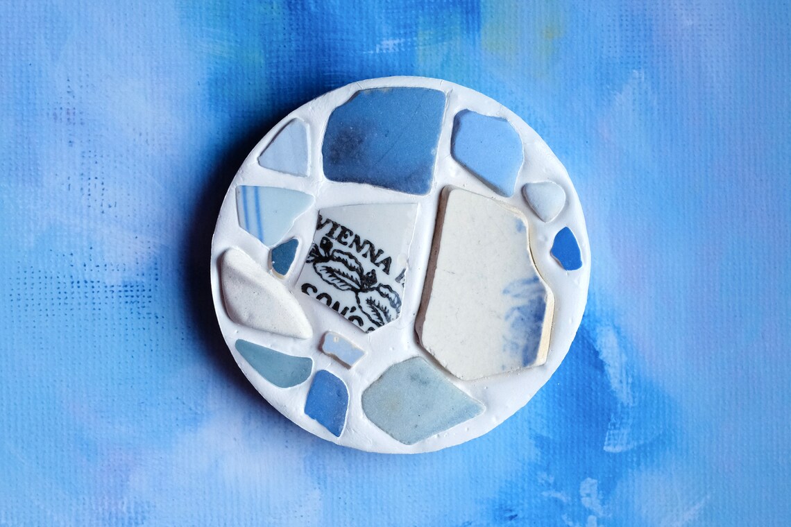 Large Round 'Isles of Scilly Sea Glass' Soap Dish Etsy