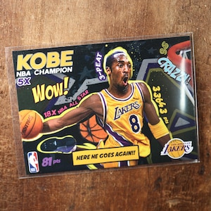 Kobe Bryant "WOW CARD" Los Angeles Lakers basketball card