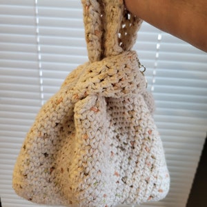 Crocheted Japanese knot bag