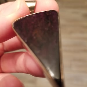 SUGILITE & MANGANESE Crystal Pendant - Genuine Natural Sugilite Gemstone, Kalahari Desert South Africa, Healing Crystal Jewelry