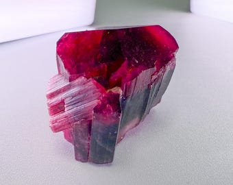 Liddicoatite TOURMALINE Crystal - Raw Tourmaline Gemstone - Birthstone, Healing Crystals and Stones, RARE Find P001