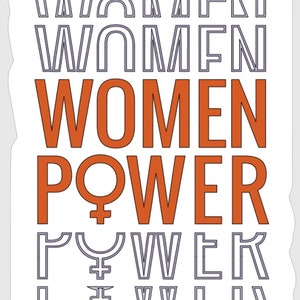 Empower Woman, Yes We Can, Women, Woman, Sticker, Girl Power, Women Power, Woman Power, Change, Be the Change, Label, Love, Outstanding