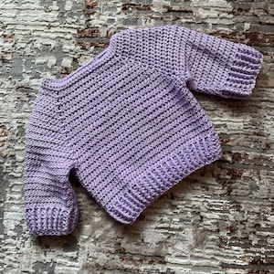 READY TO SHIP, Pullover, Baby Pullover, Gift, Baby Shower, Sweater, Baby Sweater, Gift, New Baby, Winter Sweater, Crochet, Crochet Sweater
