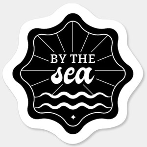 By the Sea, Sticker, Stickers, Sea, Beach, Beaches, Vacation, Summer, Tropical, Starfish, Tropic, Beach Sticker, Beach Stickers, Fun