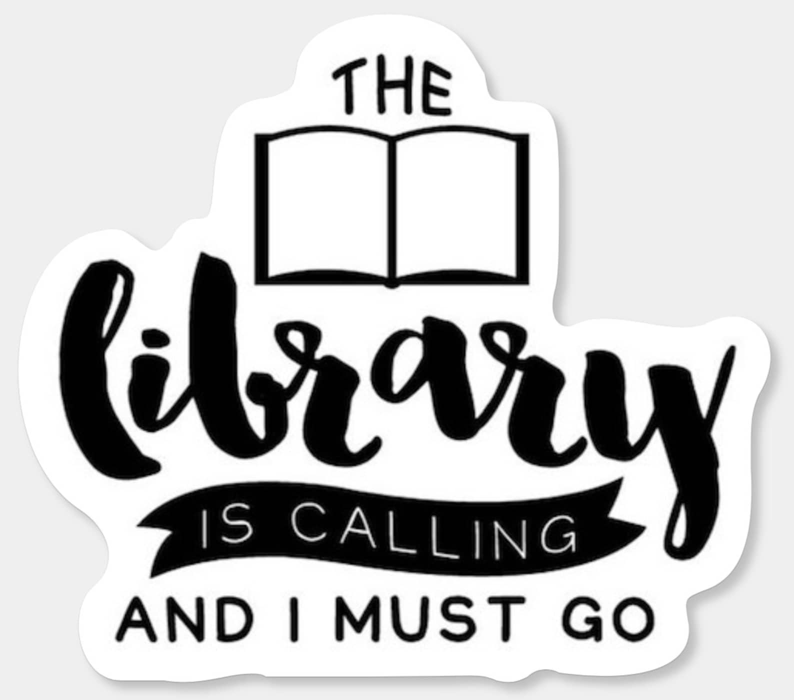 Library Book Books Sticker Stickers Read Reading Write Etsy