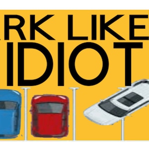 Bad Parking Bumper Sticker, Sticker, Bad Parking, Stickers, Bumper Sticker, Parkeren, Auto, Bumper