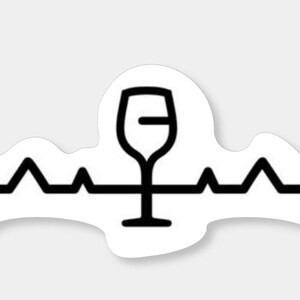 Wine, Heartbeat, Heart, Sticker, Stickers, Vino