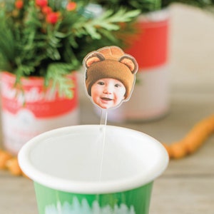 Custom Face Drink Stirrer | Face Drink Stir | Swizzle Stick | Your Face Drink Stirrer | Wedding Face Drink Stirrer | Kids Face Drink Stir