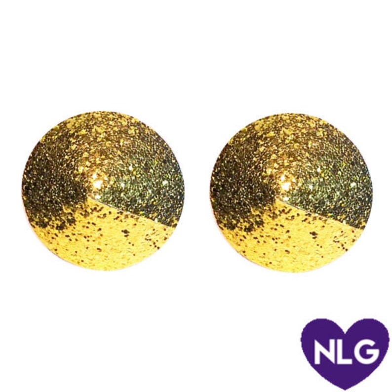 Glitter Pastie Nipple Pastie Round Pastie Exotic Dancewear Rave Wear Lingerie Set Burlesque Wear Gold Pastie Adult Wear