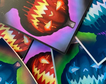 Jack O Lantern Stickers | Vinyl Stickers | Water Bottle Stickers | Laptop Stickers | Halloween Stickers