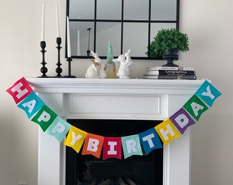 Birthday banner for kids, birthday signs, birthday photo props, Birthday party decor, birthday banner fabric, birthday garland