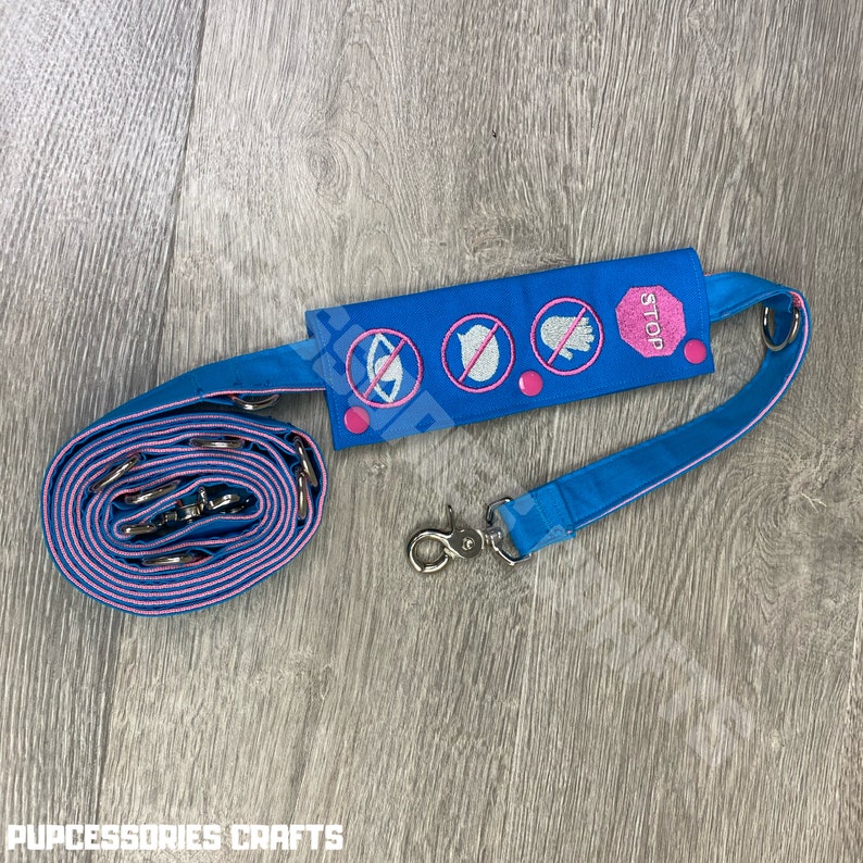 Embroidered Leash Wraps Leash wraps service dog service dog Etsy