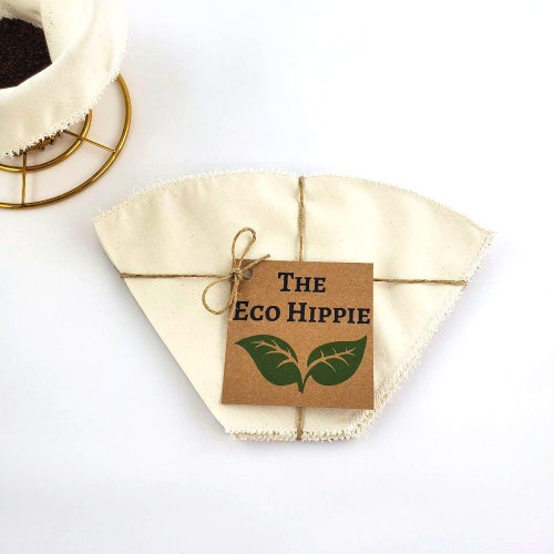 Reusable Organic Pour Over Cotton Coffee Filters / Zero Waste Etsy