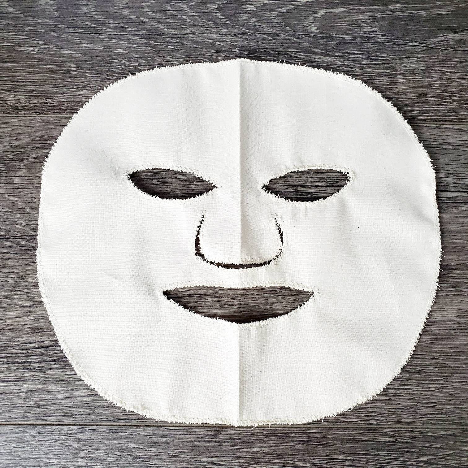 Reusable Facial Sheet Mask / Organic Cotton Fabric /