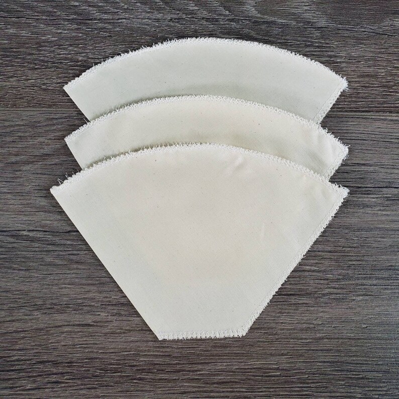 Reusable Organic Cotton Coffee Filters / Zero Waste Kitchen / Etsy