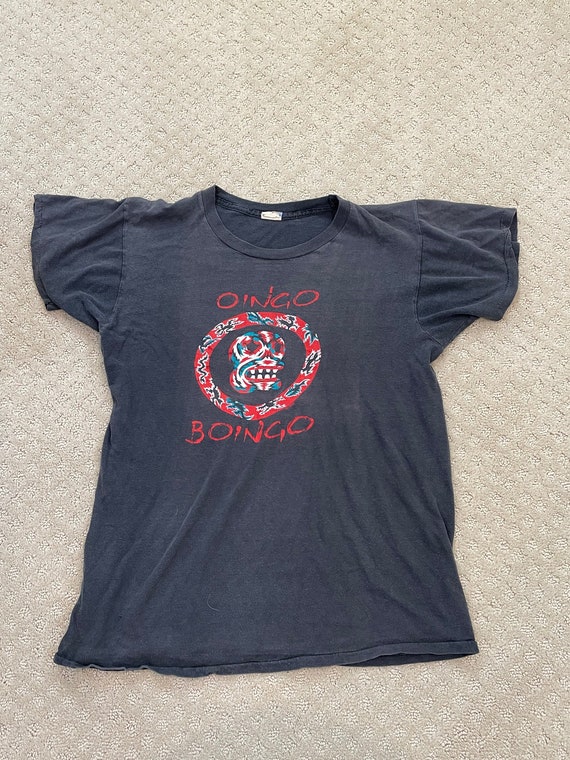Vintage Oingo Boingo 1980's Era Band Logo T-Shirt RAR… - Gem