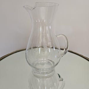 Vintage Princess House Heritage Crystal Pitcher with Ice Lip 10&quot; Tall