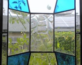 Stained Glass Prairie Style Beveled Window Hanging Panel Suncatcher jp20195