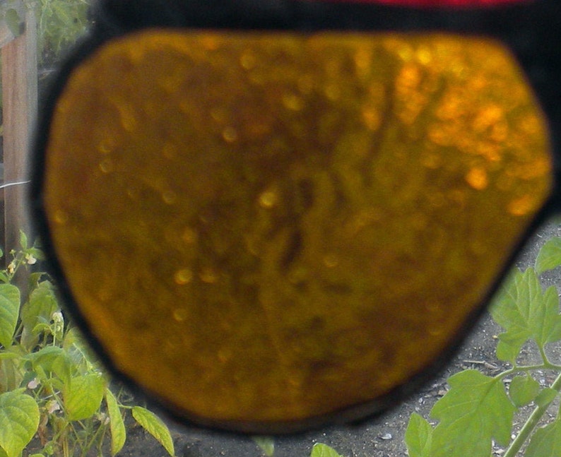 Butterfly Red Golden Stained Glass Suncatcher #jp20197
