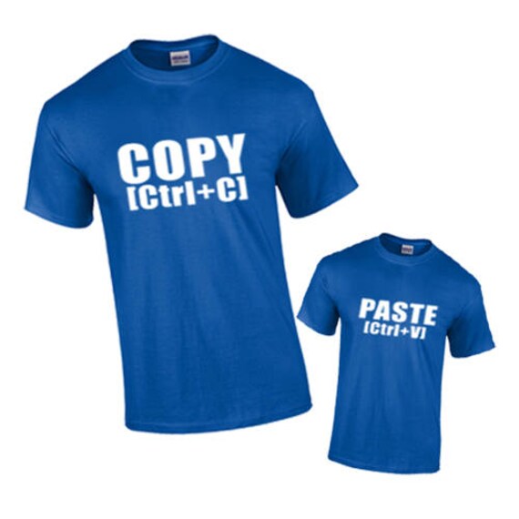 T-Shirt Copy And Paste Funny Custom Shirt & Ink Color | Etsy