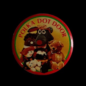 Polka Dot Door Pinback Button