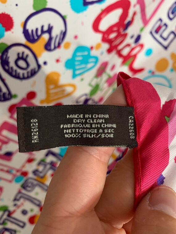 Coach Paint Splatter Silk Scarf Gem