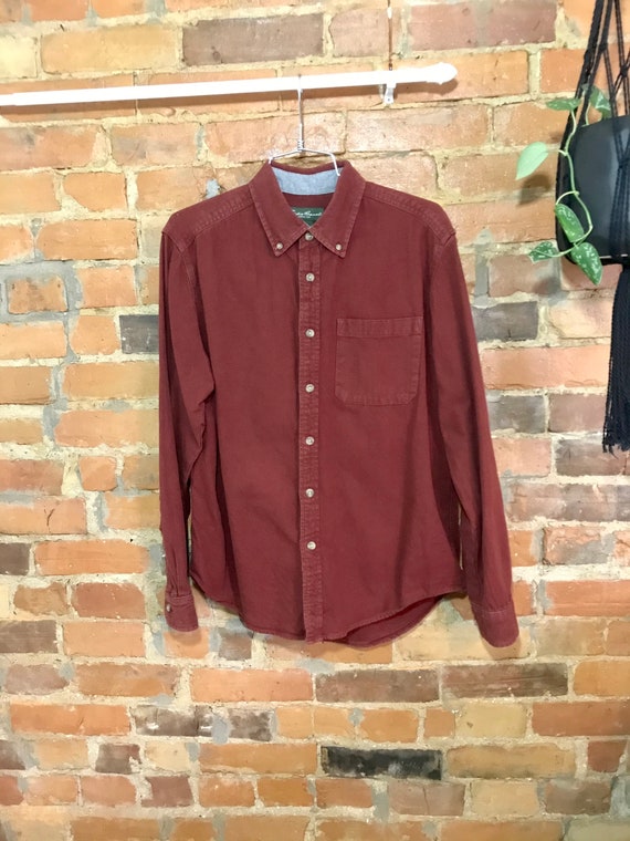 Brick Red Flannel Shirt