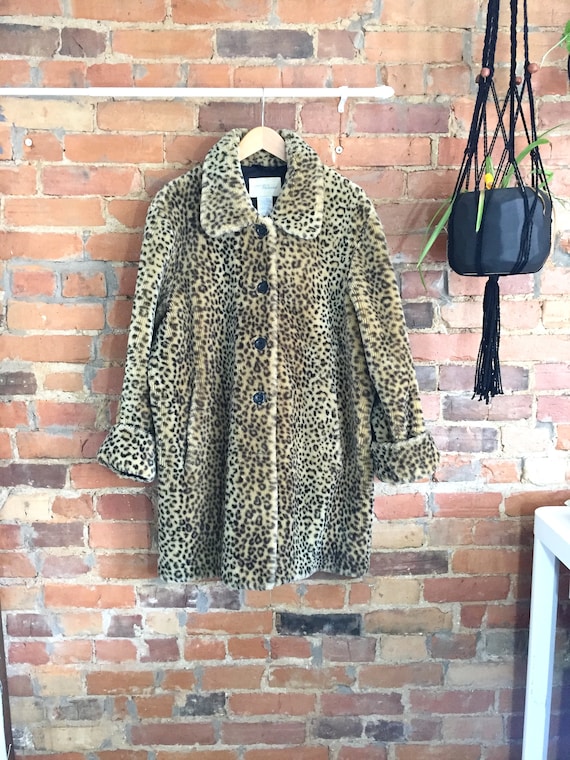Cozy Faux Leopard Fur Coat