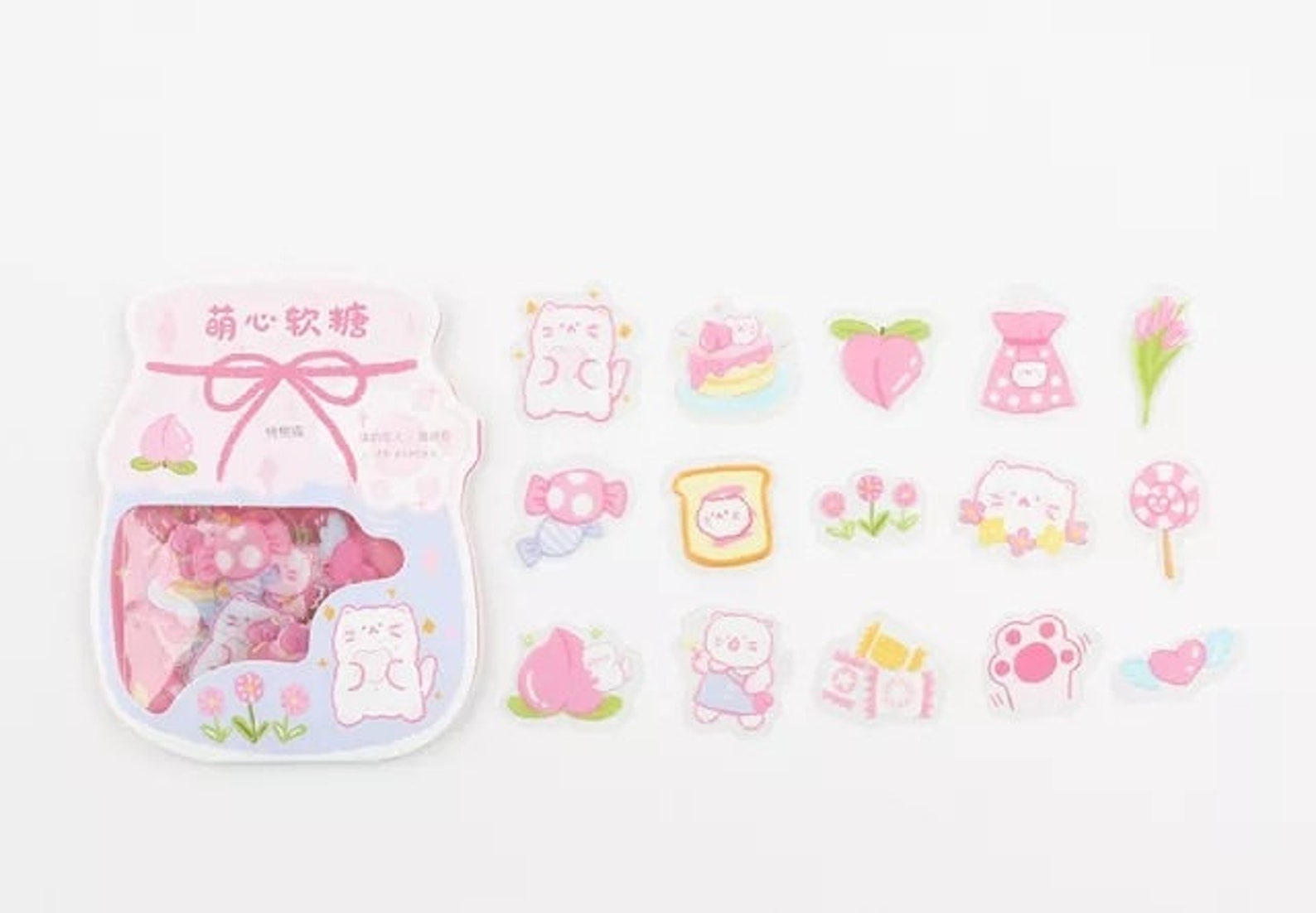 Kawaii Candy Series Stickers - 45 Pcs/pack, Memo Notepad, Bookmark ...